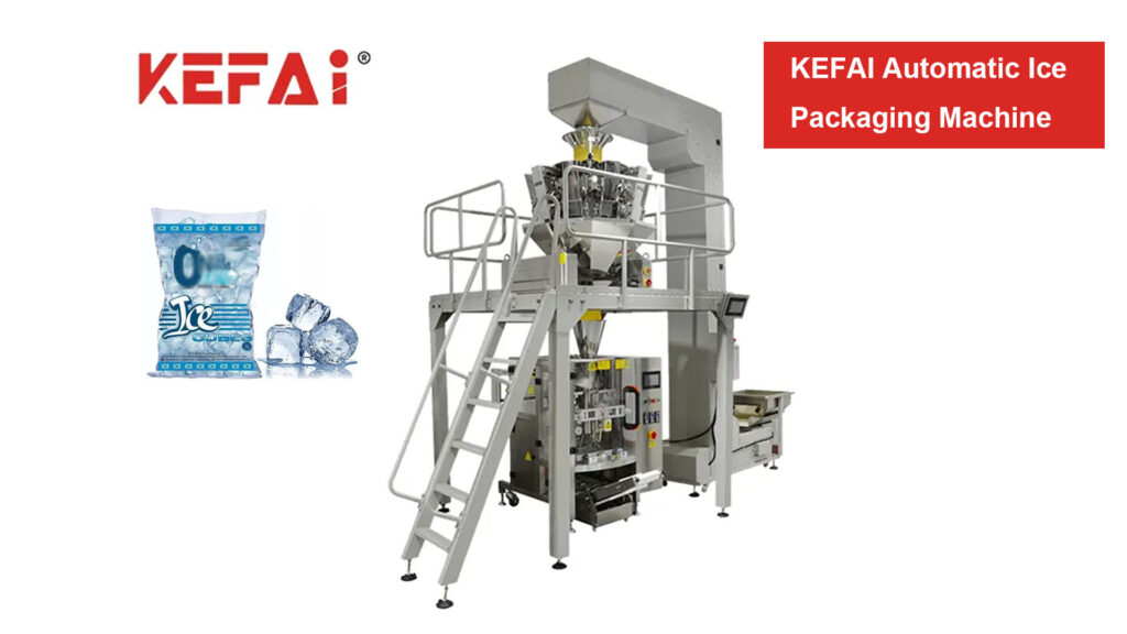 KEFAI automātiskais daudzgalvu svars VFFS iepakošanas mašīna ICE Cube